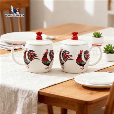 لیوان چای چینی با درب